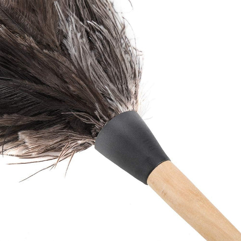 Handmade Washable Duster with Wooden Handle - Eco-Friendly Cleaning Tool