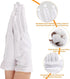 Selizo 6 Pairs 100% White Cotton Gloves for Eczema, Moisturizing Overnight Spa Lotion Gloves