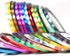 Nail Art Striping Tape Lines Kit, 36 pcs 1mm 2mm 3mm Nail Tape Strips for Design DIY, Silver Nails