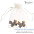 Parcelona French Butterfly Hair Claw - Small 1 3/4" Celluloid No Slip Grip, Strong Hold for Women and Girls