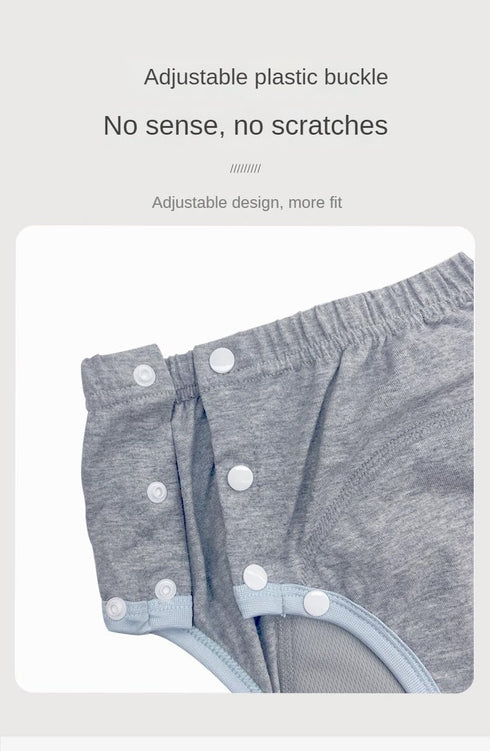 LEEMOOCARE Cotton Incontinence Pants for Adults: Washable, Breathable, Adjustable Leak-Proof Underwear for Elderly