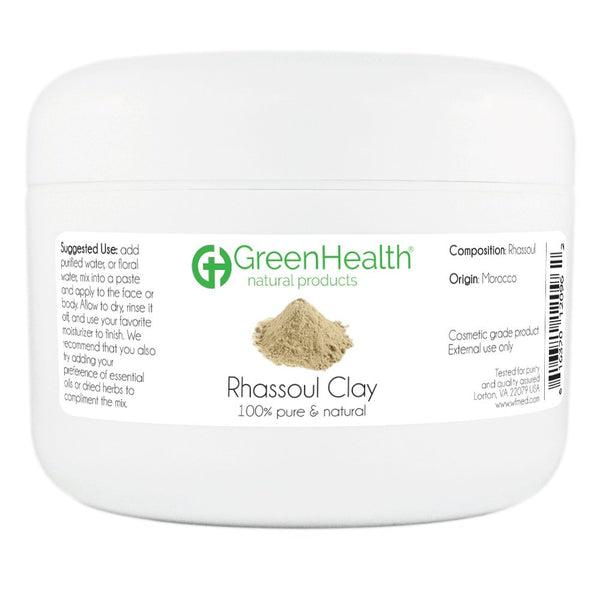 Rhassoul Clay Powder, 100% Pure & Natural by GreenHealth
