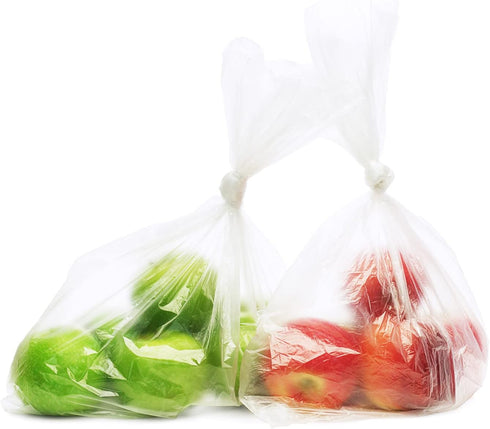 JOIKIT 2 Rolls 12 x 16 Inches Plastic Produce Bags, Food Grade Clear Storage Bag Roll for Vegetable, Fruit