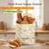 Hiketry 2 Pack Extra Large Beeswax Bread Bags for Sourdough & Homemade Bread, Reusable Cotton Bread Storage Bags