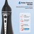 Water Dental Flosser for Teeth-Beautypick Portable Oral Irrigator 4 Modes Rechargeable Waterflosser IPX7 Waterproof Water Teeth Cleaner Picks for Gums, Braces and Travel,5 Flossing Nozzles