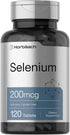 Selenium Supplement | 200 mcg | 120 Tablets, Non-GMO and Gluten Free by Horbaach