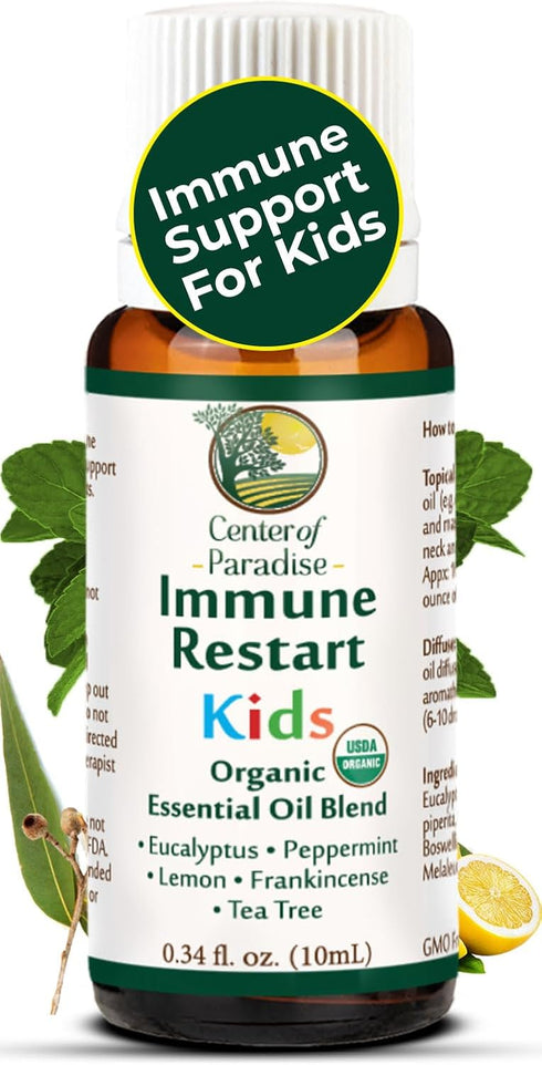 Center of Paradise Immune Restart Kids Organic Essential Oil Blend for Immune