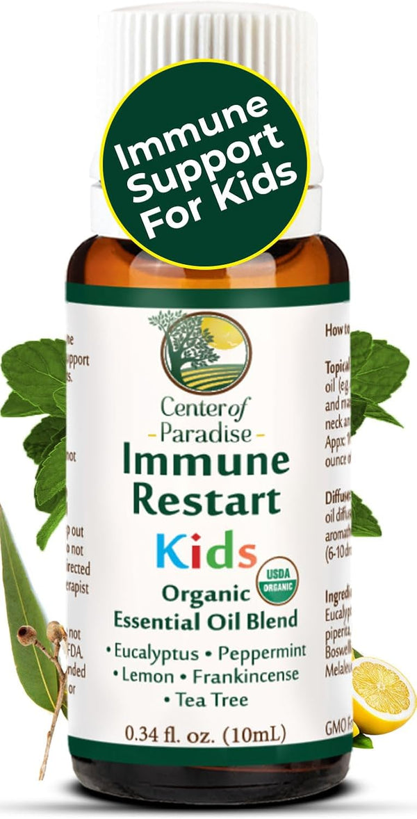 Center of Paradise Immune Restart Kids Organic Essential Oil Blend for Immune