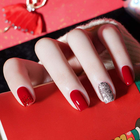 VENALISA 15ml Red Gel Nail Polish, Bright Red Color, Soak Off UV LED Nail Gel for DIY Manicure