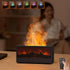 LUCOJET Essential Oil Diffuser, Flame Fireplace Aromatherapy Diffuser, 150ML Ultrasonic Cool Mist Humidifier