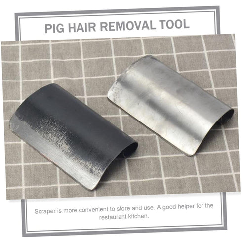 Yardwe 2pcs pig hair scraper Household Animal Fur Scraper pork hair cat hair remover multi cleaner tool animal hair household squeegees Pig Hair Remover manganese steel Kitchenware shave