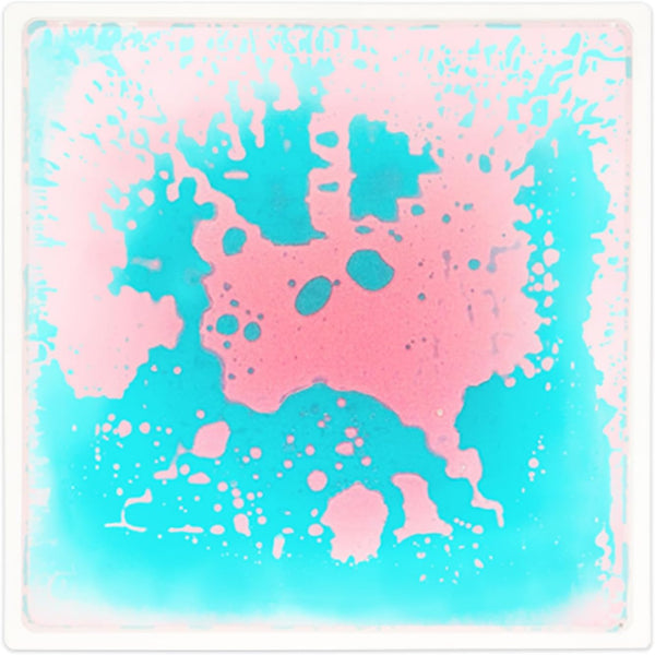 Sensory Tiles Floor Mats for Kids:1 Piece Liquid 12x12 Inch Active Color-Changing