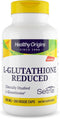 Healthy Origins L-Glutathione (Setria) Reduced, 500 mg, Immune Support Supplement, 150 Veggie Capsules