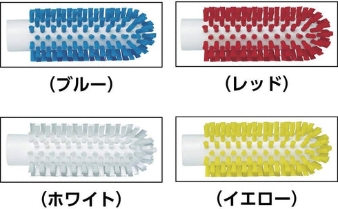 Vikan 5380-50-3 Stiff Tube Brush, Polyester, 2" x 5-3/4" OAL, Blue