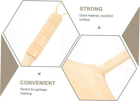 Pine Horsetail Broom - Indoor Heavy Duty Broom, Soft Bristle for Tile Surface, Wooden Floor Sweeping Brush