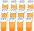 Obami Plastic Medicine Pill Bottles with Child Resistant Caps - Push Down and
