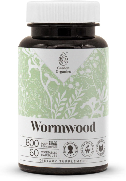Wormwood 60 Capsules | High-Potency Herbal Dietary Supplements | Made with Vegetable Capsules and Dried Wormwood Herb.