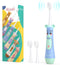 NELL&WELL Kids Electric Toothbrush, 2-Min Timer, 3 Modes, IPX 7 Waterproof, Battery Powered for Ages 3+