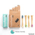 Packaging, 4 Pack (Polish4) booheads Bamboo Electric Toothbrush Heads Sonicare Compatible Replacement Brush Heads, Eco