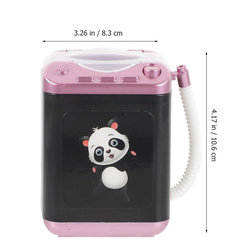 Mini Makeup Brush Cleaner Device, Plastic Electric Automatic Power Washer Sponge Cleaning Machine for Women Girls.