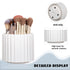 Anyoifax 360 Rotating Makeup Brush Holder, 7 Slots Removable Cosmetic Storage for Vanity, White