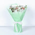 FUHITIM 20 Sheets Misty Light Cyan Flower Wrapping Paper - Waterproof Floral Bouquet for DIY Crafts, Gift Packaging