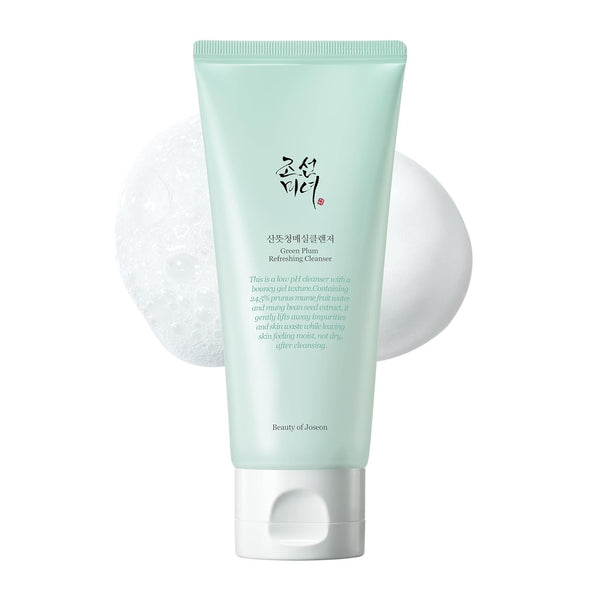 Beauty of Joseon Green Plum Refreshing Cleanser Gel, Deep Pore Cleansing Acne Face Wash for All Skin Types (100ml)