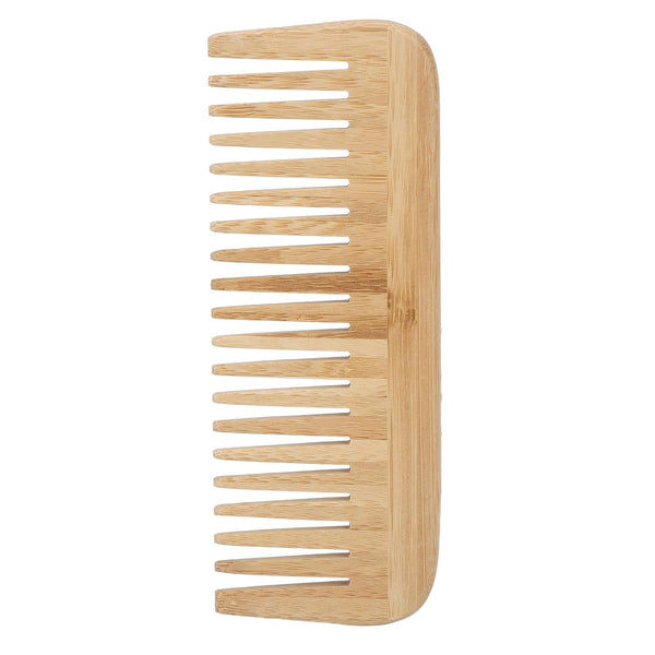 Wooden Wide Tooth Comb, Portable Detangler Comb for All Hair Types, Practical Hair Styling Tools for Home and Travel