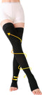 TOFLY 15-20 mmHg Compression Stockings, Open Toe Medical Compression Hose for Women & Men