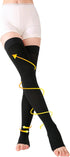 TOFLY 15-20 mmHg Compression Stockings, Open Toe Medical Compression Hose for Women & Men