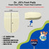 YJ64-6061, 1/2" (8 Pack) Dr. Jill's Foot Pads, Heel Pad Skived Soft Foam