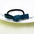 LOVEF 6 Pcs Simple Korean Elastic Double Knotted Bows Hair Band, Rubber Band for Girls Hair Accessories