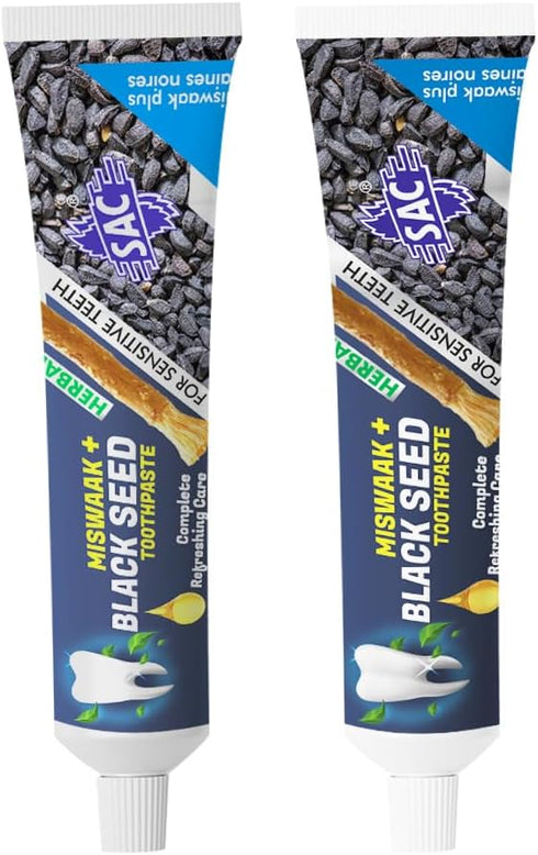 Pure Natural Blackseed Toothpaste | Herbal Oral Care | Natural Teeth Whitening | Fluoride-Free Formula | 125gm
