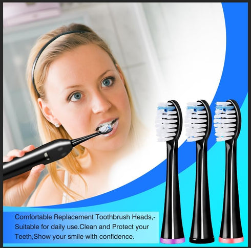 Replacement Heads for WaterPik Sonic Fusion, Compatible with WaterPik Sonic Fusion 2.0 Flossing Toothbrush