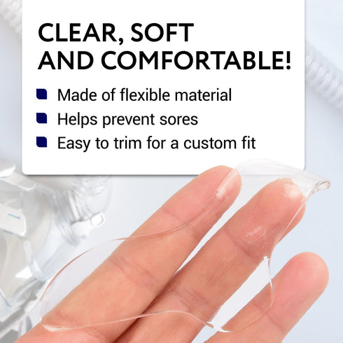 Impresa 10 Pack Custom-Trimmable Nasal & Nose Pads for CPAP Mask - Comfort Pad for Sleep Apnea