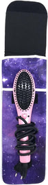 Wanty Purple Sky Hair Straighteners Case with Fastener - Neoprene Curling Iron Holder Travel Cover Pouch