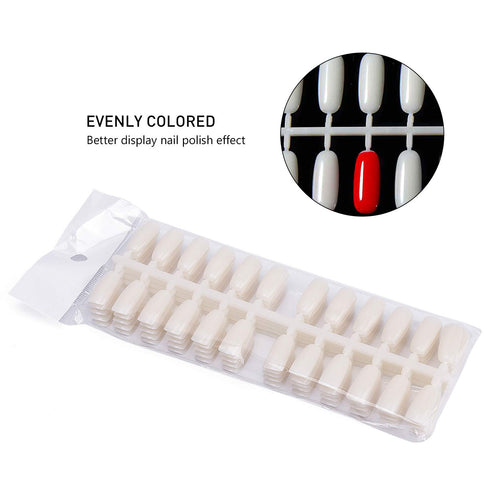 Noverlife 216 Nail Colors Chart Display, Nail Gel Polish Display Book with 216 False Nail Tips