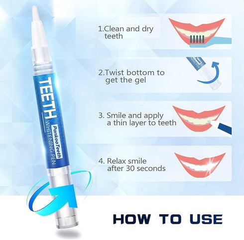 PankooTeeth 1-6 1-2 4 70+ Teeth Whitening Pen, Use Twice a Day Up to Shade Whiter in Weeks, No Sensitivity Pens