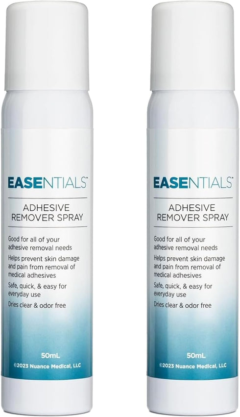 Skin-Friendly No Sting Adhesive Remover Spray, 50 ml (2 Pack), Ideal for Ostomy Patients, Sensitive Skin, Quick Dry