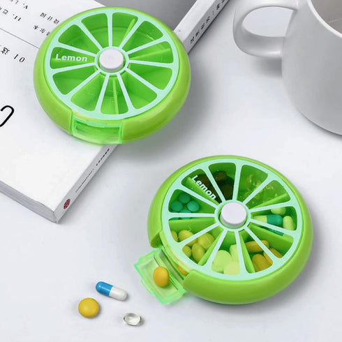 INVODA Pill Cases - Weekly Pill Box Organizer with 3 Times 7 Compartments for Large Medicine
