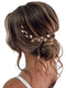 Jakawin Gold Leaf Bride Wedding Hair Vine Hair Piece Bridal Accessories for Women and Girls HV179