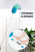 BOOMJOY Microfiber Feather Duster - 100 inches Extension Pole for Cleaning High Ceilings, Fans, Blinds