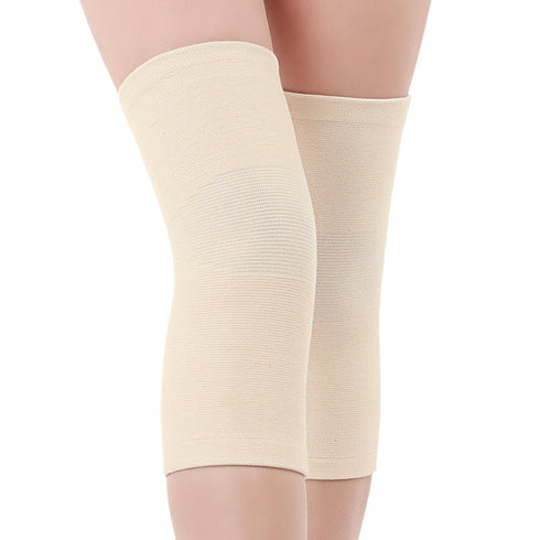 1 Pair Cotton Knee Compression Sleeves - Knee Support for Joint Pain, Arthritis Pain Relief