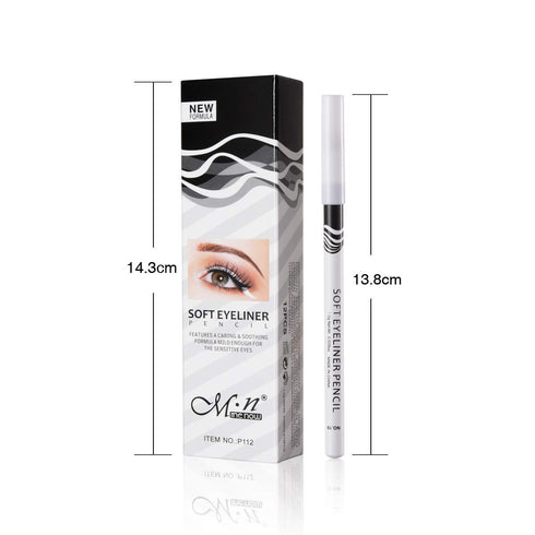 White Eyeliner Pencils for Professional Use, Soft, Waterproof, Long-Lasting Eyeshadow, Eye Brightener, Beauty Makeup