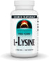 Source Naturals L-Lysine Free Form, 1,000 mg Amino Acid Supplement, 100 Tablets