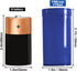 12pcs Plastic Empty Prescription Vials, Waterproof Airtight Pill Bottles with Pop Top Caps (19 Dram, Blue Opaque)