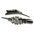 Large Retro Metal Hair Clips Flower Duck Bill Clips with Teeth, Rhinestone Hair Barrettes for Women Girl Accessories