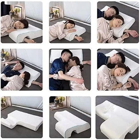 JACKGOLD Arched Cuddle Pillow,Couples Pillow with Slow Rebound and Breathable Memory Foam,Couple Cuddle Sleep for Anti