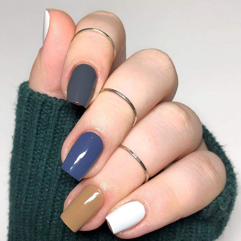 Vishine Fall-Winter Gel Nail Polish Set - 6 Colors Grey Purple Gel Polish Kit, Soak Off UV LED Nail Gel, 8ml Each