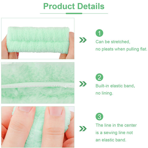 Spa Headband and Wristband Set, Makeup Headband for Washing Face Hair Accessories for Women Girls